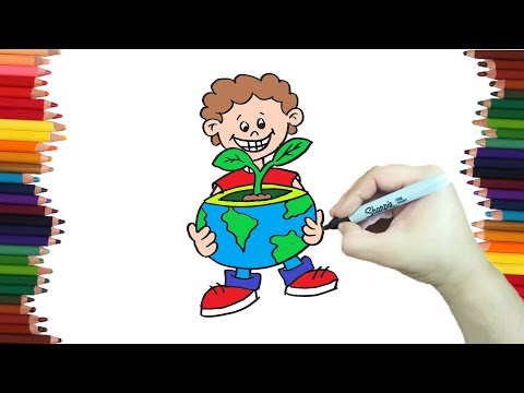 Dibujos De Como Cuidar El Medio Ambiente Para Niños A Color - ICL  Información